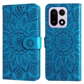 Folio-hoesje Oneplus 15 Telefoonhoesje Zonnebloempatroon