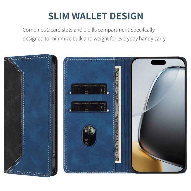 Folio-hoesje Oneplus 15 Tweekleurige Rfid-bescherming