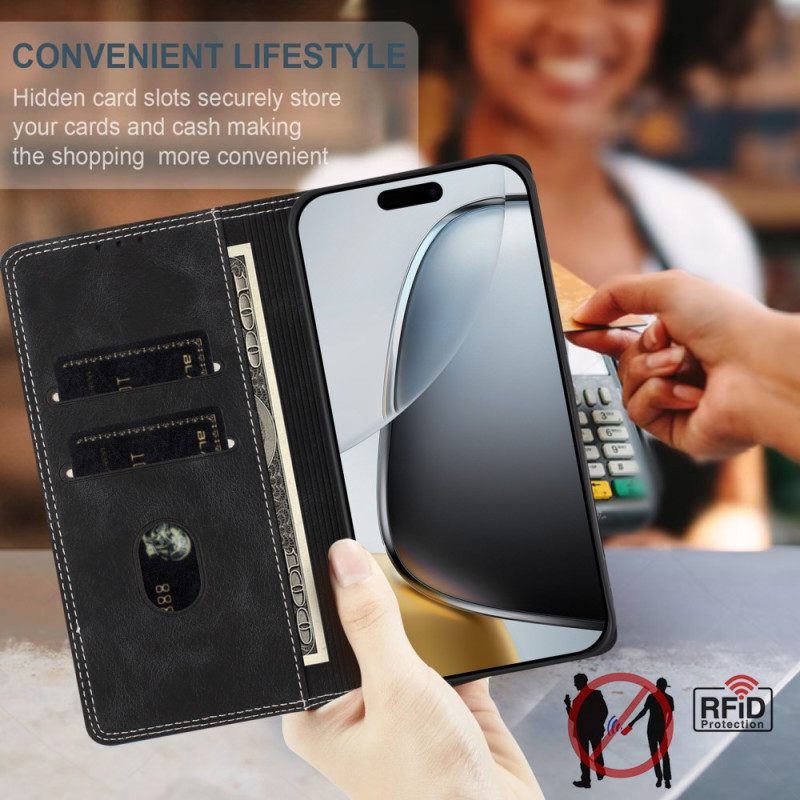 Folio-hoesje Oneplus 15 Tweekleurige Rfid-bescherming