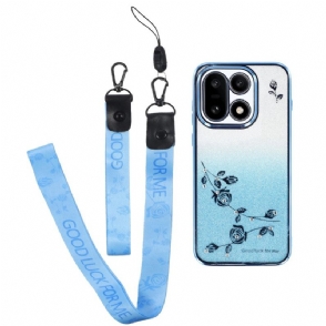 Hoesje Voor Oneplus 15 Bloemenpatroon Met Koorden