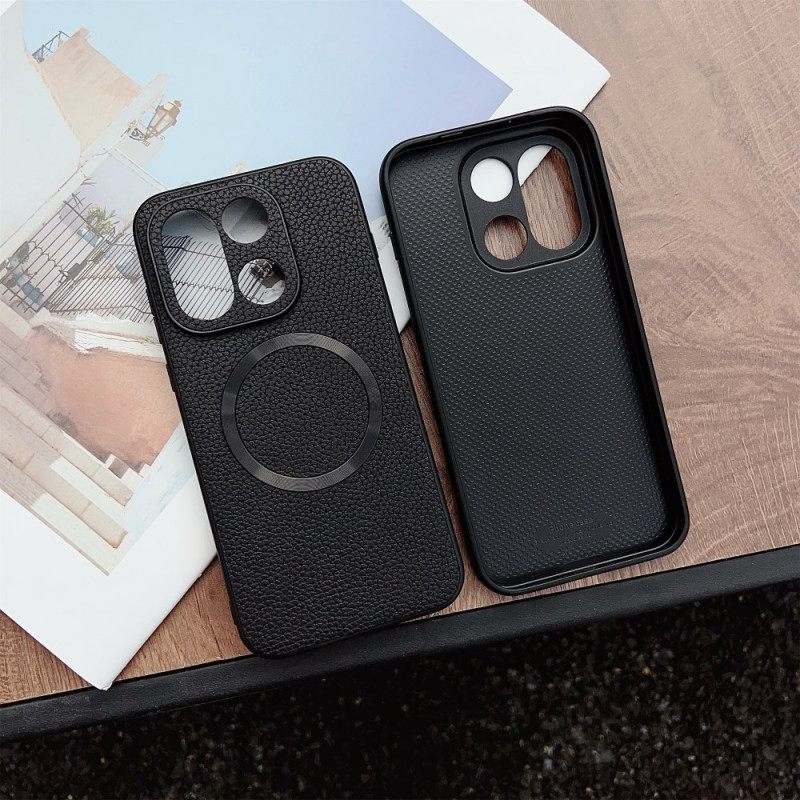 Hoesje Voor Oneplus 15 Magsafe Lychee Textuur