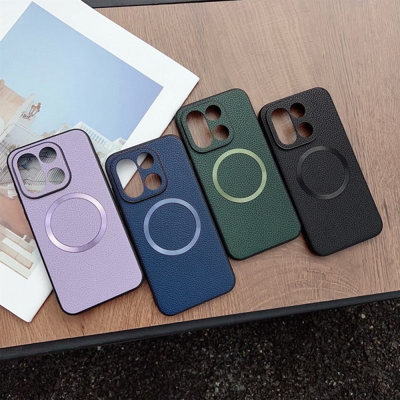 Hoesje Voor Oneplus 15 Magsafe Lychee Textuur