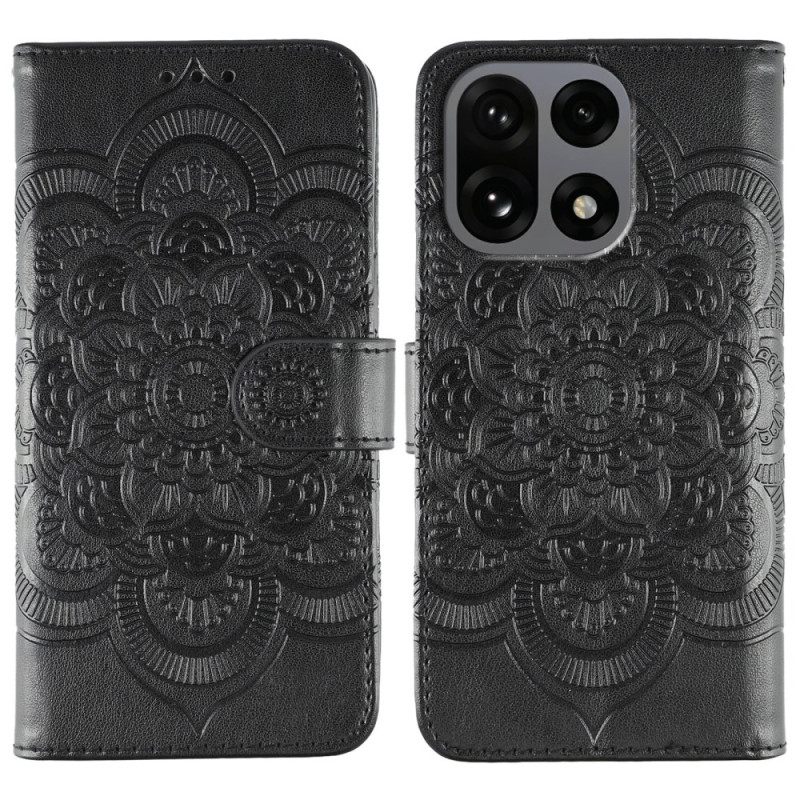 Leren Hoesje Oneplus 15 Bedrukt Mandala-patroon Bescherming Hoesje