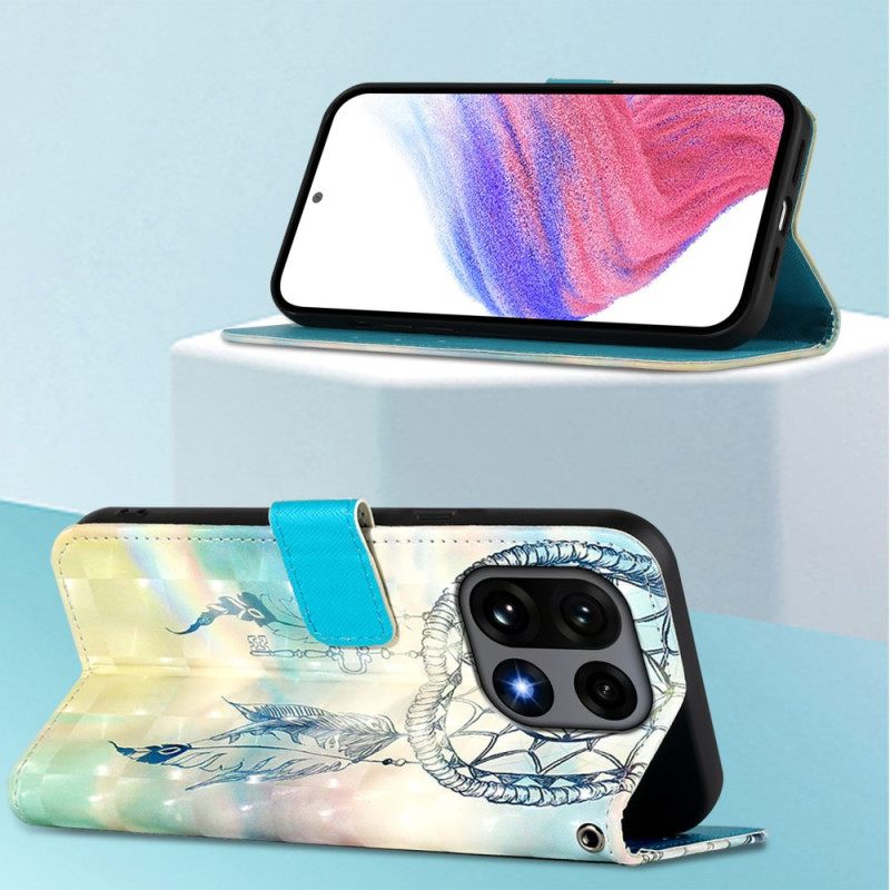 Leren Hoesje Oneplus 15 Dromenvanger Bescherming Hoesje