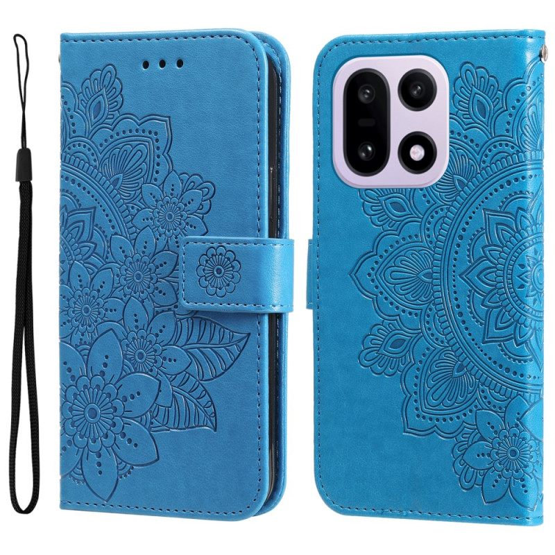 Leren Hoesje Oneplus 15 Mandala-print Bescherming Hoesje