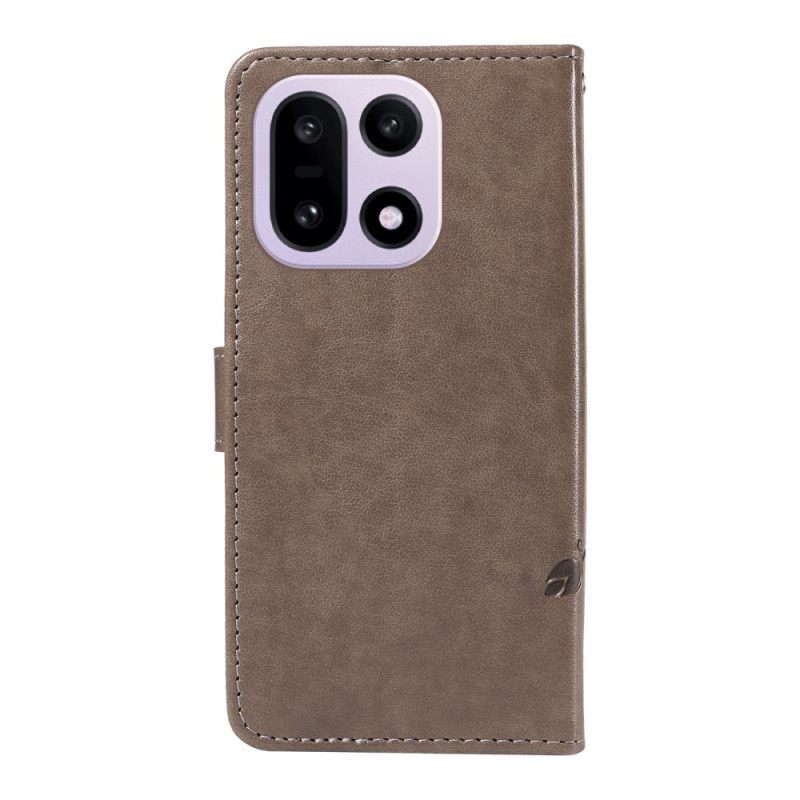 Leren Hoesje Voor Oneplus 15 Bloemenpatroon