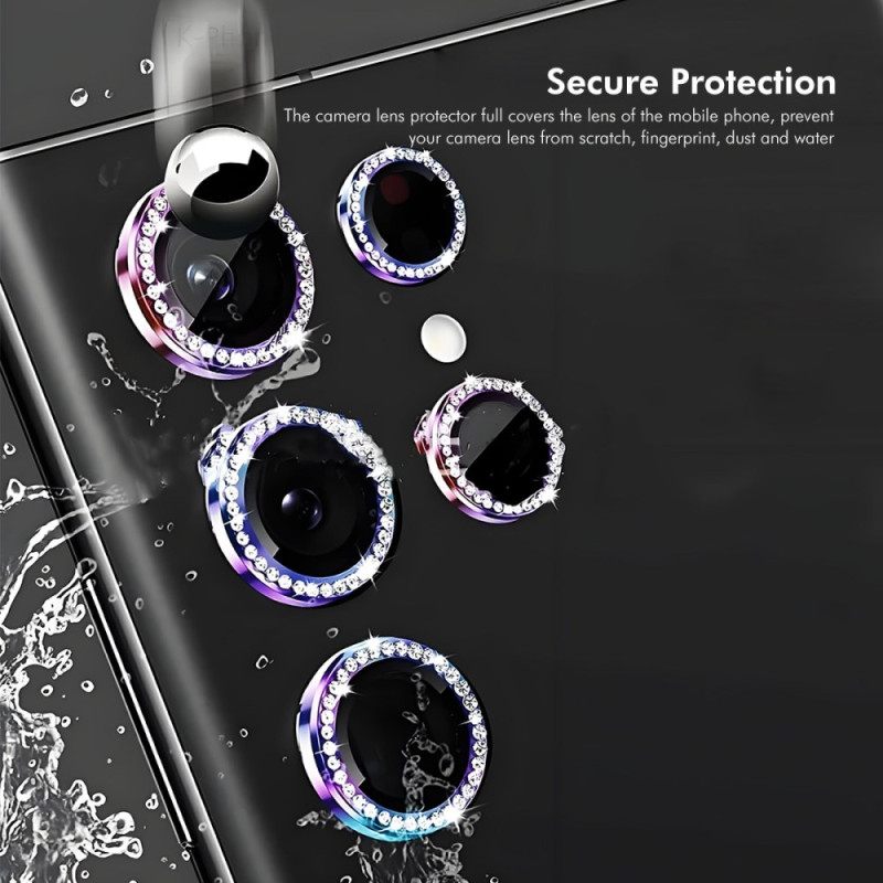 Cameralensbeschermer Voor Samsung Galaxy S25 Ultra 5g Met Legeringsringen En Strass-steentjes