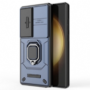 Case Hoesje Samsung Galaxy S25 Ultra 5g Telefoonhoesje Duurzame Ring Met Lensbeschermer