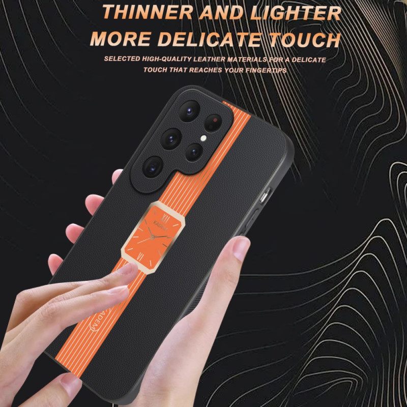 Case Hoesje Samsung Galaxy S25 Ultra 5g Telefoonhoesje Kadem Horloge