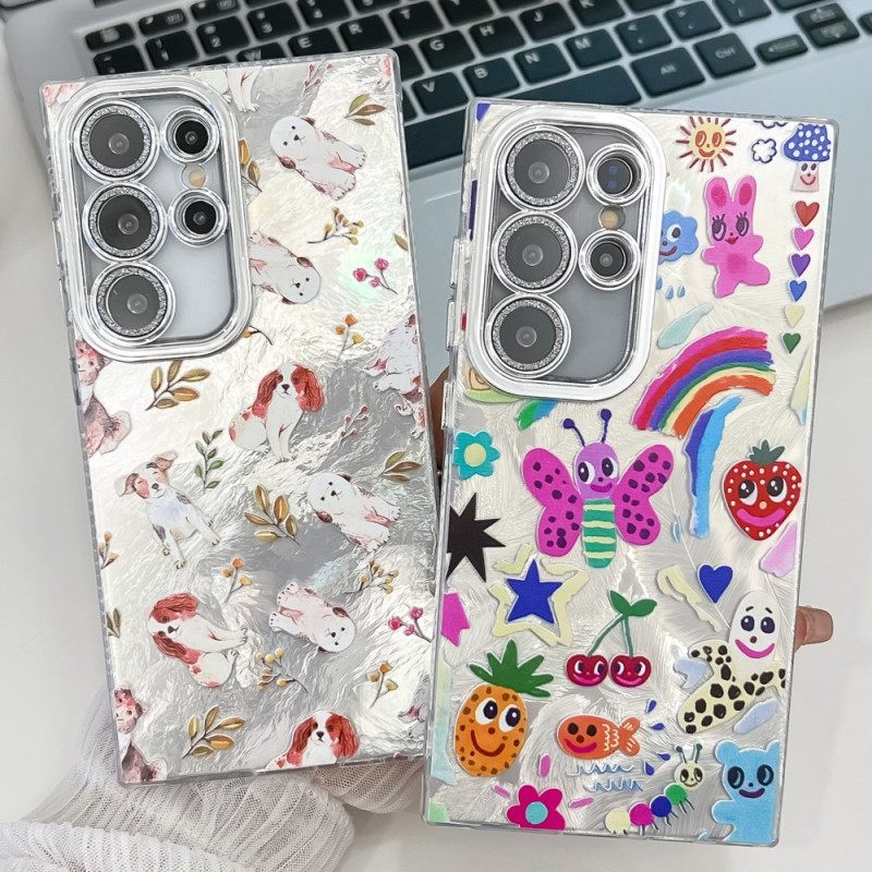 Case Hoesje Samsung Galaxy S25 Ultra 5g Telefoonhoesje Leuke Vlinders