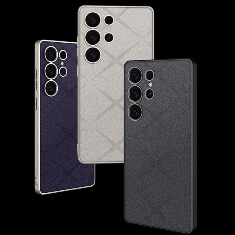 Case Hoesje Samsung Galaxy S25 Ultra 5g Telefoonhoesje Metallic Titanium