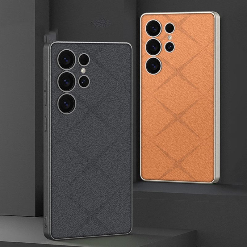 Case Hoesje Samsung Galaxy S25 Ultra 5g Telefoonhoesje Metallic Titanium