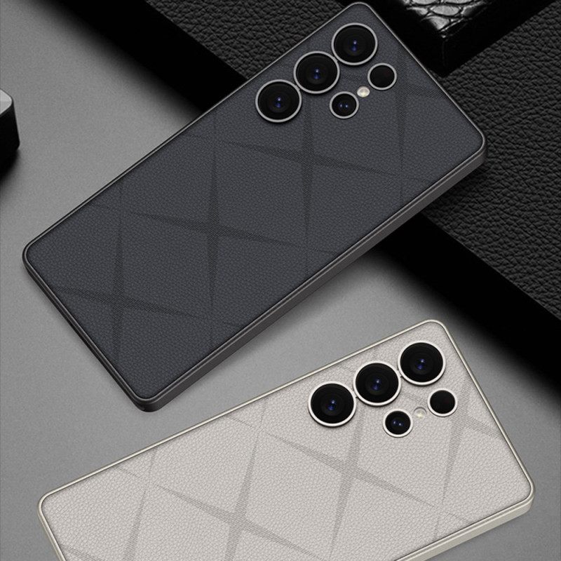 Case Hoesje Samsung Galaxy S25 Ultra 5g Telefoonhoesje Metallic Titanium