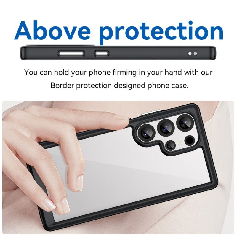 Case Hoesje Samsung Galaxy S25 Ultra 5g Telefoonhoesje Subtiel Ontwerp