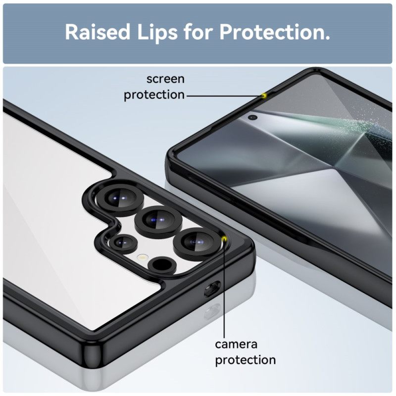 Case Hoesje Samsung Galaxy S25 Ultra 5g Telefoonhoesje Subtiel Ontwerp