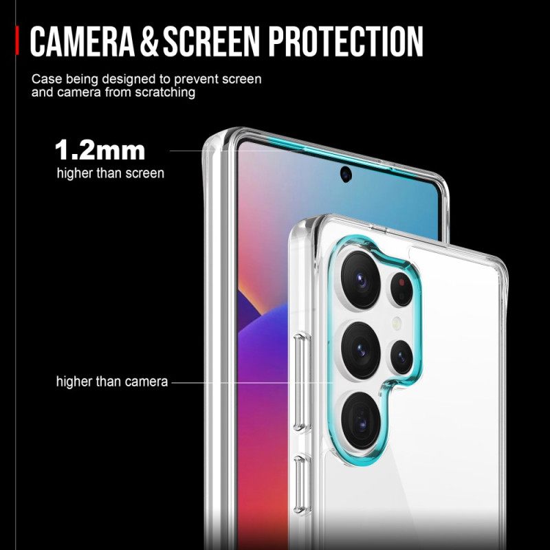 Case Hoesje Samsung Galaxy S25 Ultra 5g Telefoonhoesje Transparante Fusion