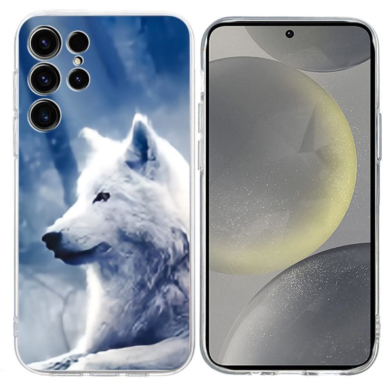 Case Hoesje Samsung Galaxy S25 Ultra 5g Telefoonhoesje Witte Wolf