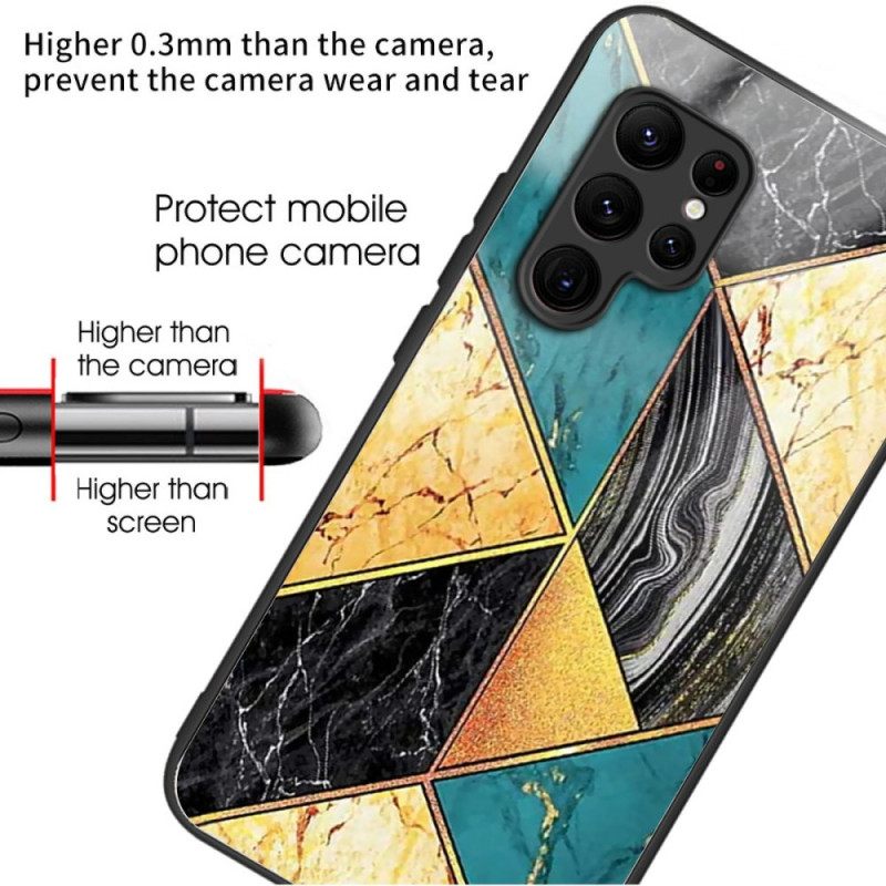 Cover Hoesje Samsung Galaxy S25 Ultra 5g Telefoonhoesje Kleurrijk Marmer