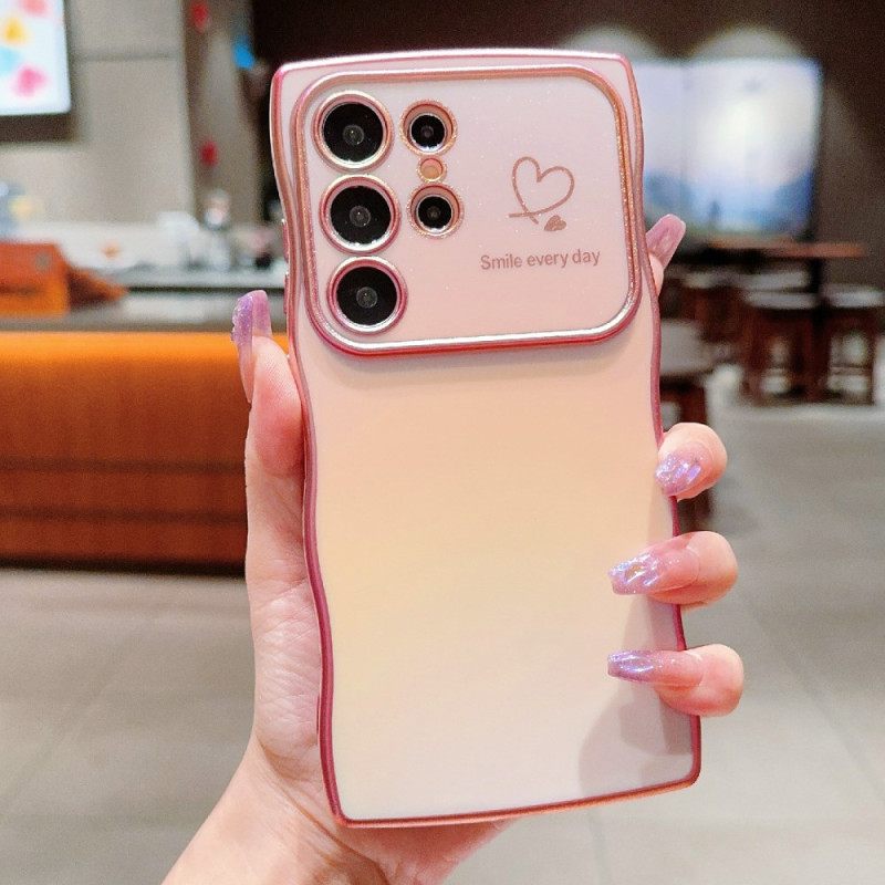 Cover Hoesje Samsung Galaxy S25 Ultra 5g Telefoonhoesje Zijdeachtig Verloop