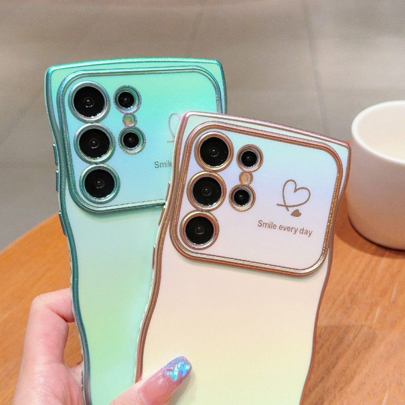 Cover Hoesje Samsung Galaxy S25 Ultra 5g Telefoonhoesje Zijdeachtig Verloop