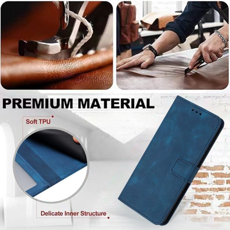 Flip Case Leren Samsung Galaxy S25 Ultra 5g Klassieke Lederlook Met Bandje