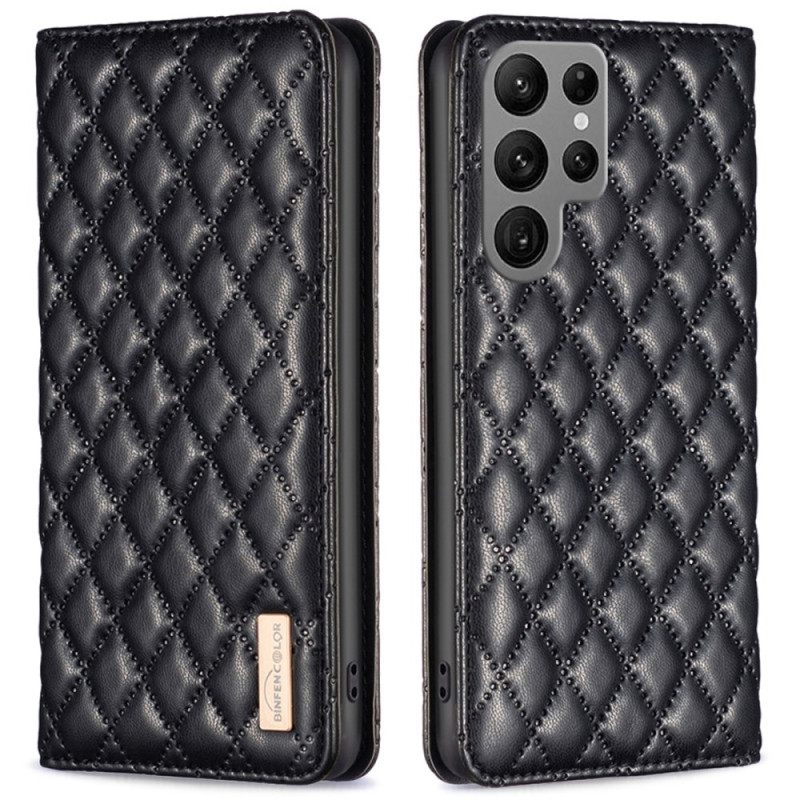 Folio-hoesje Samsung Galaxy S25 Ultra 5g Gewatteerd Binfen Kleur