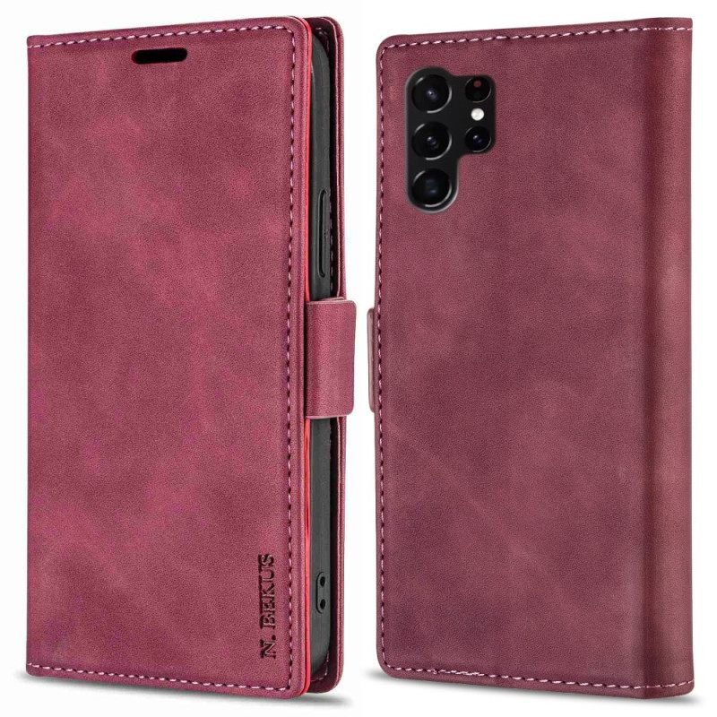 Folio-hoesje Samsung Galaxy S25 Ultra 5g Polyurethaan Leer