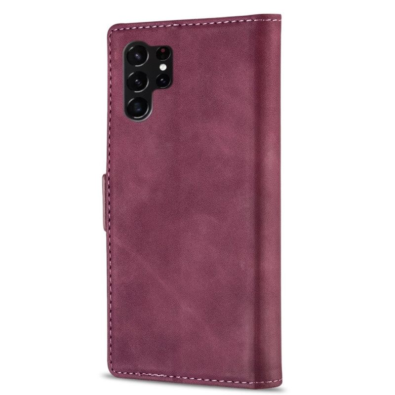 Folio-hoesje Samsung Galaxy S25 Ultra 5g Polyurethaan Leer