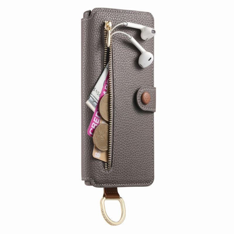 Folio-hoesje Samsung Galaxy S25 Ultra 5g Telefoonhoesje Rfid-beschermde Portemonnee Met Etui En Ringhouder