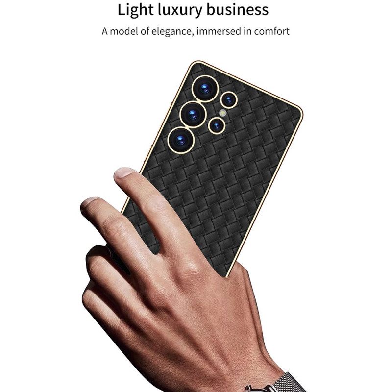 Hoesje Samsung Galaxy S25 Ultra 5g Geweven Textuur