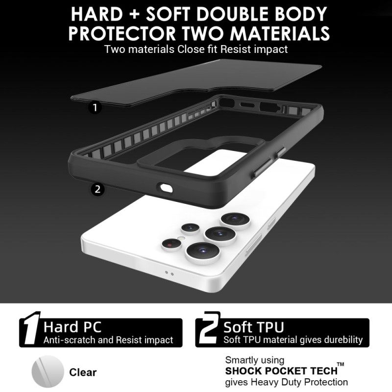 Hoesje Samsung Galaxy S25 Ultra 5g Klassieke Hybride Bescherming Hoesje