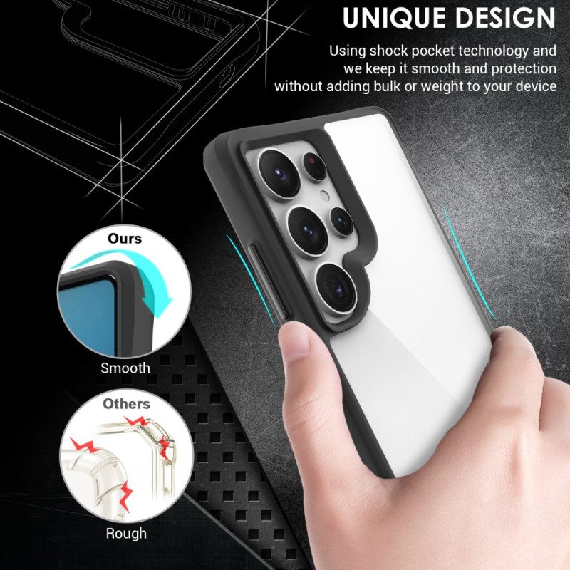 Hoesje Samsung Galaxy S25 Ultra 5g Klassieke Hybride Bescherming Hoesje