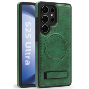 Hoesje Samsung Galaxy S25 Ultra 5g Leerlook Compatibel Met Magsafe