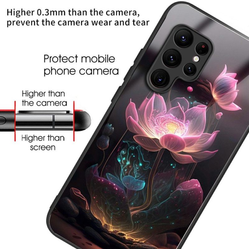 Hoesje Samsung Galaxy S25 Ultra 5g Lotus Van Gehard Glas