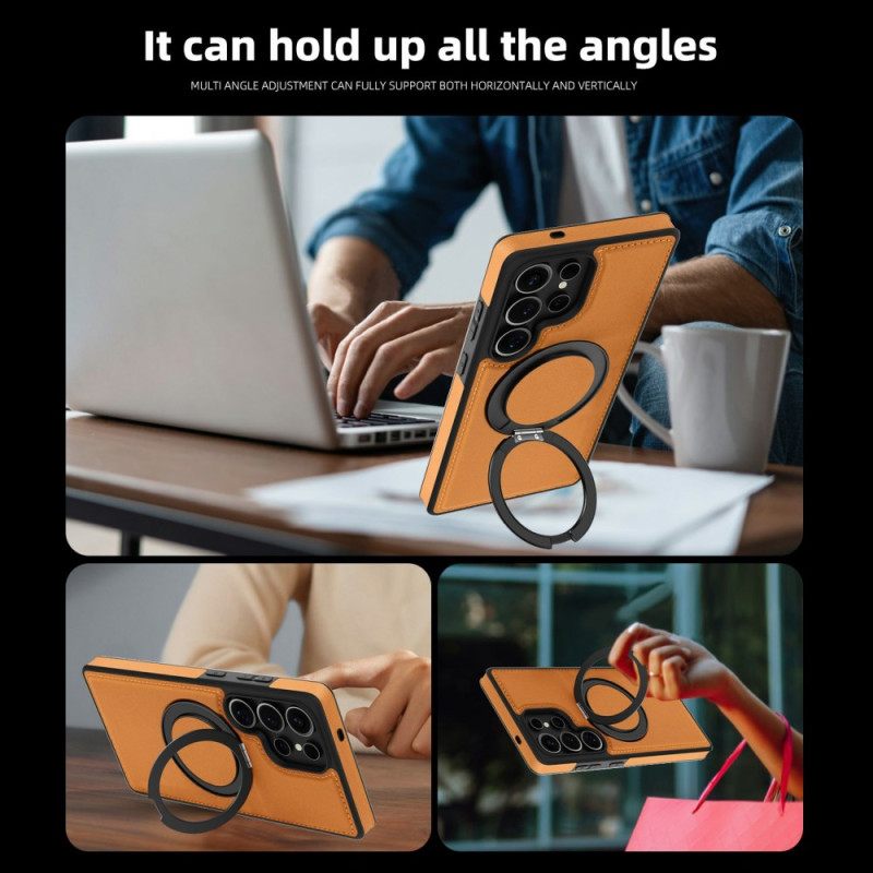 Hoesje Samsung Galaxy S25 Ultra 5g Magnetisch Met Draaibare Standaard