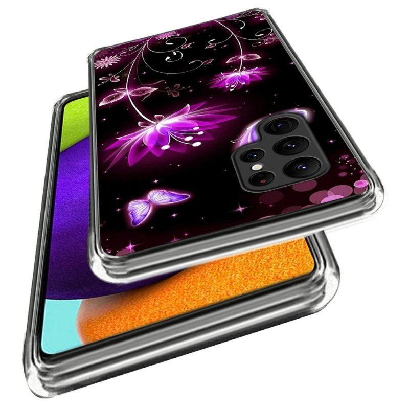 Hoesje Samsung Galaxy S25 Ultra 5g Roze Lotus Bescherming Hoesje