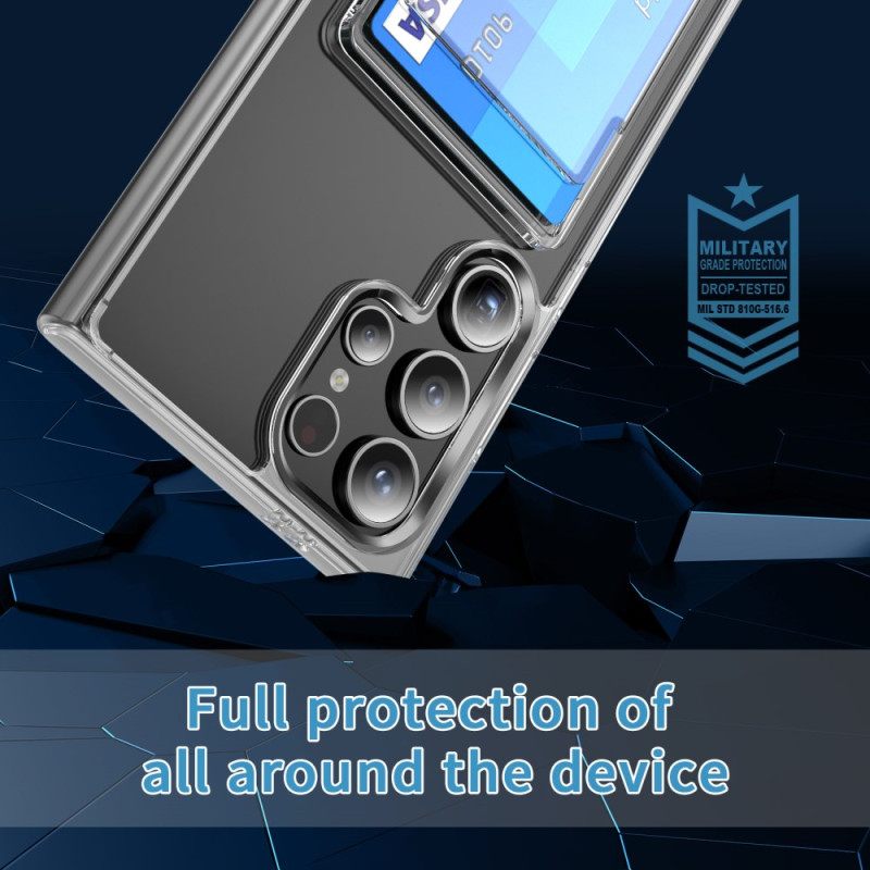 Hoesje Samsung Galaxy S25 Ultra 5g Transparant Met Kaarthouder