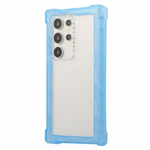 Hoesje Samsung Galaxy S25 Ultra 5g Versterkt Siliconen Frame Bescherming Hoesje