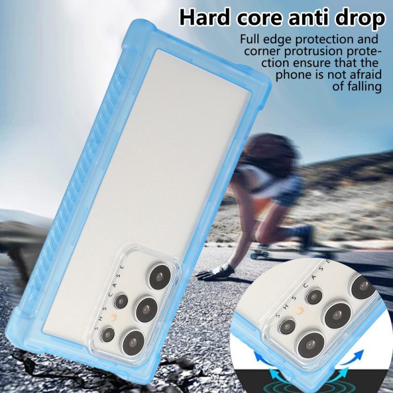 Hoesje Samsung Galaxy S25 Ultra 5g Versterkt Siliconen Frame Bescherming Hoesje