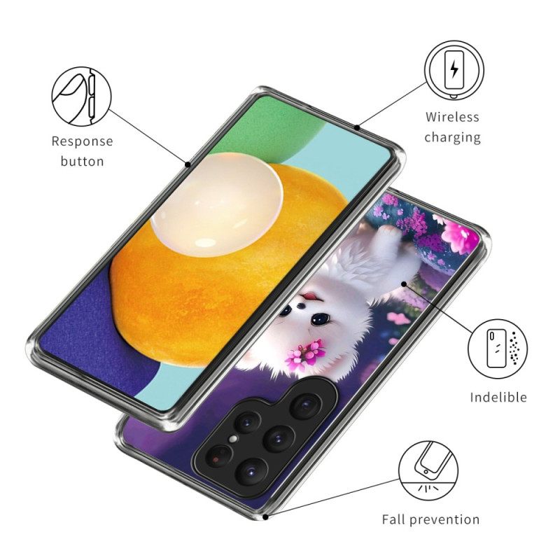 Hoesje Samsung Galaxy S25 Ultra 5g Witte Puppy