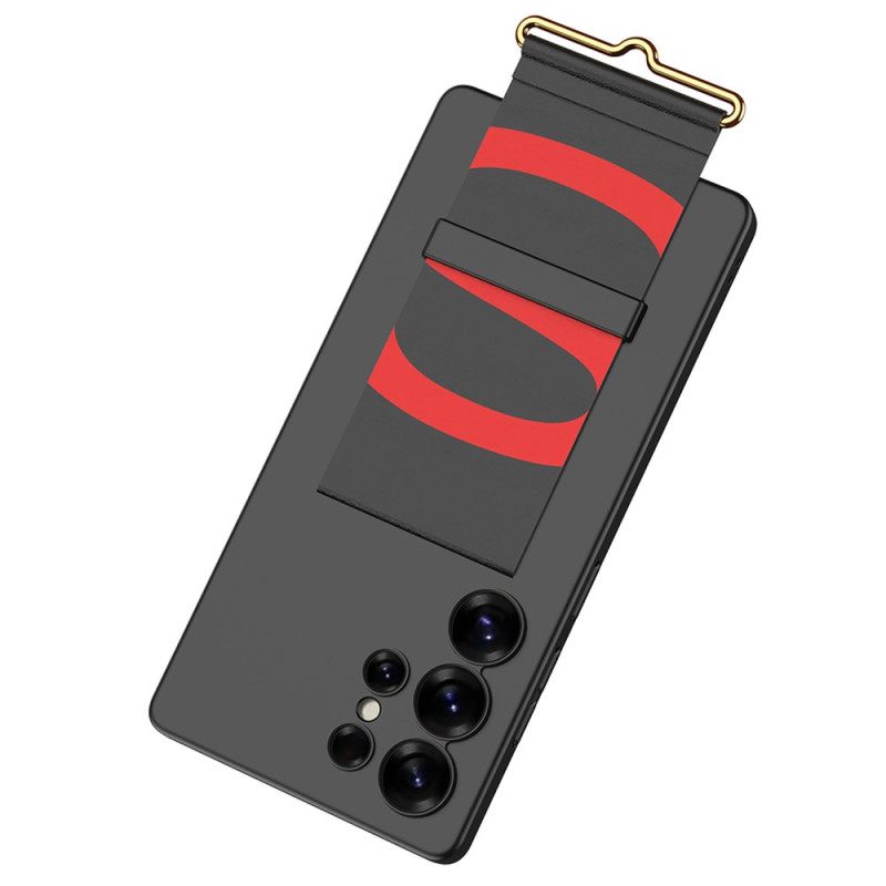 Hoesje Voor Samsung Galaxy S25 Ultra 5g Gkk-bandje En -standaard