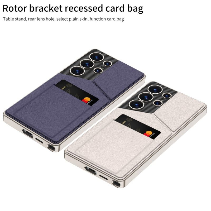 Hoesje Voor Samsung Galaxy S25 Ultra 5g Gkk Kaarthouder En Standaard