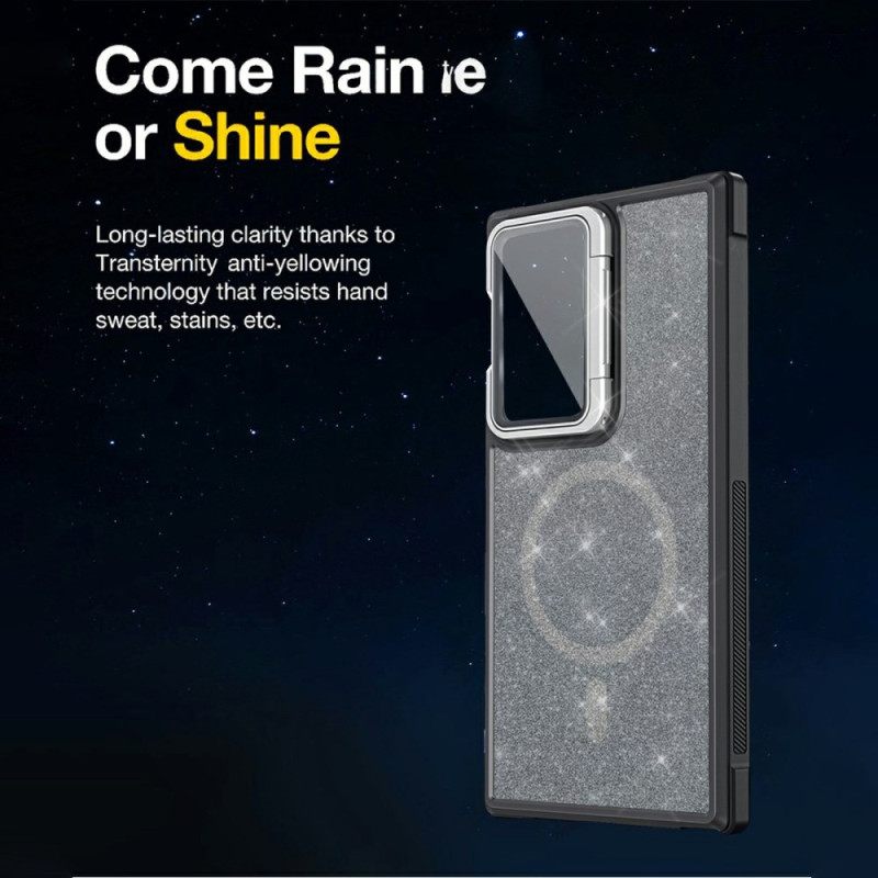 Hoesje Voor Samsung Galaxy S25 Ultra 5g Glitter Met Ingebouwde Standaard