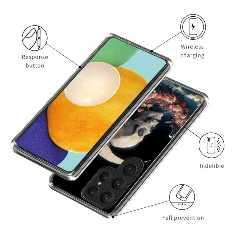 Hoesje Voor Samsung Galaxy S25 Ultra 5g Roze Schedel