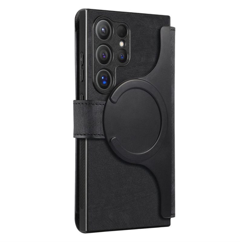 Leren Hoesje Samsung Galaxy S25 Ultra 5g Magnetische Hoes Afneembaar Bescherming Hoesje