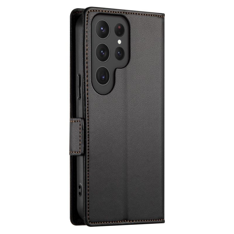 Leren Hoesje Voor Samsung Galaxy S25 Ultra 5g Slank