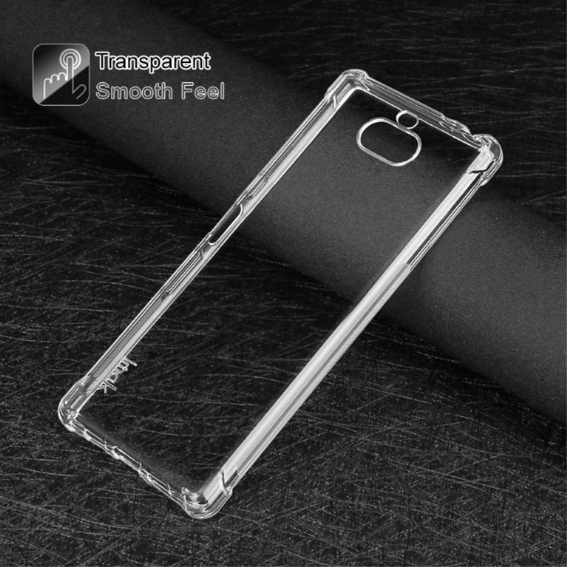 Hoesje voor Sony Xperia 10 Transparant + Beschermfolie