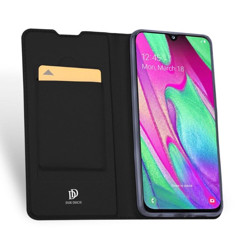 Cover voor Samsung Galaxy A40 Anti-fall Zakelijk Kunstleer
