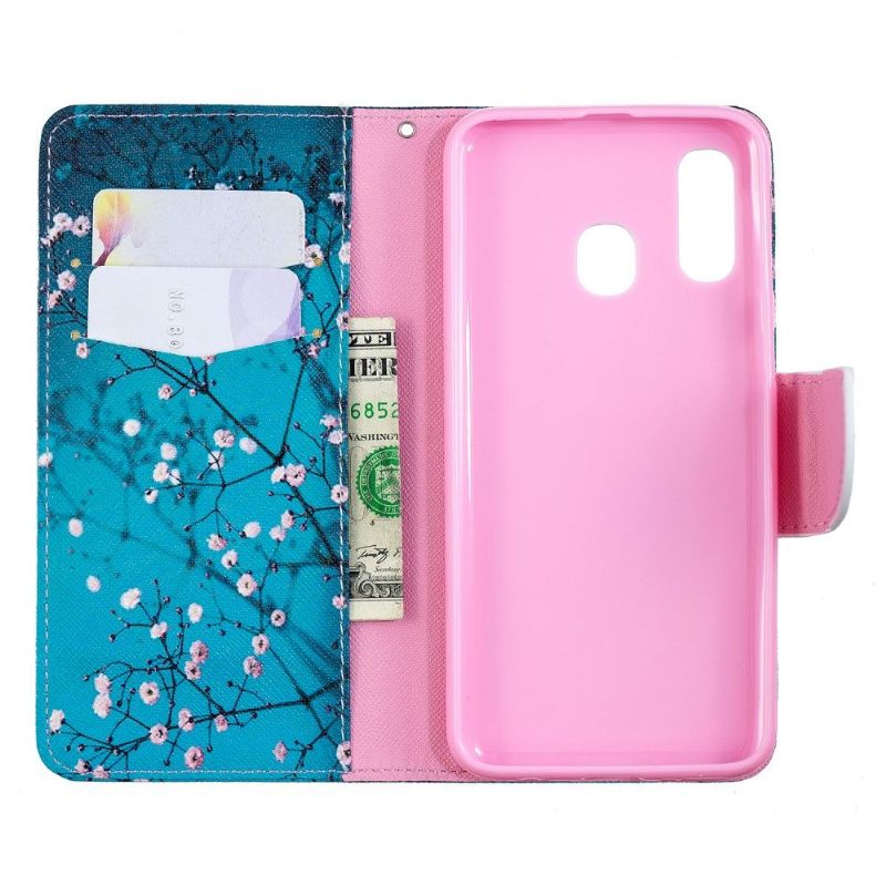 Cover voor Samsung Galaxy A40 Folio-hoesje Bloeiende Takken
