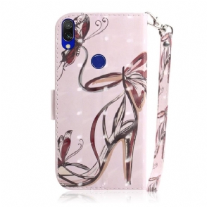 Cover voor Samsung Galaxy A40 Met Ketting Hakpatroon
